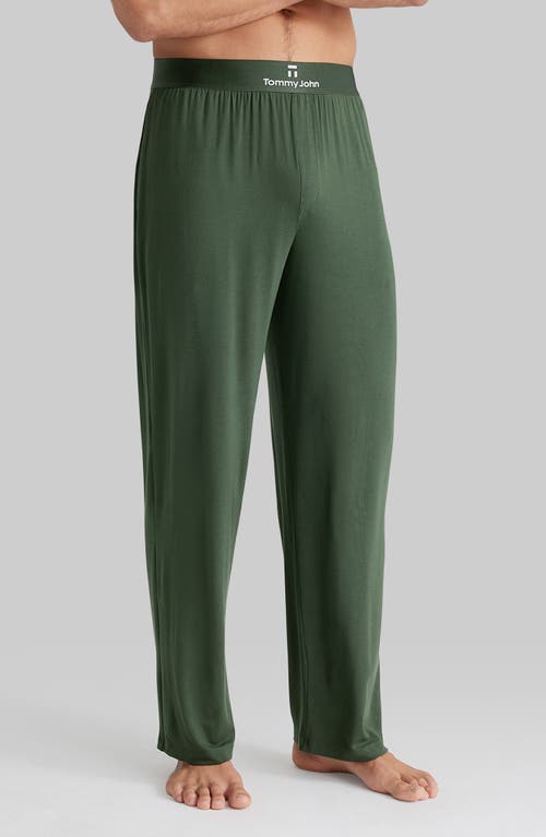 Tommy John Second Skin Pajama Pants In Dark Olive