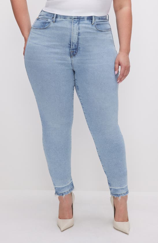 Shop Good American Good Legs Mid Rise Skinny Jeans In Indigo623