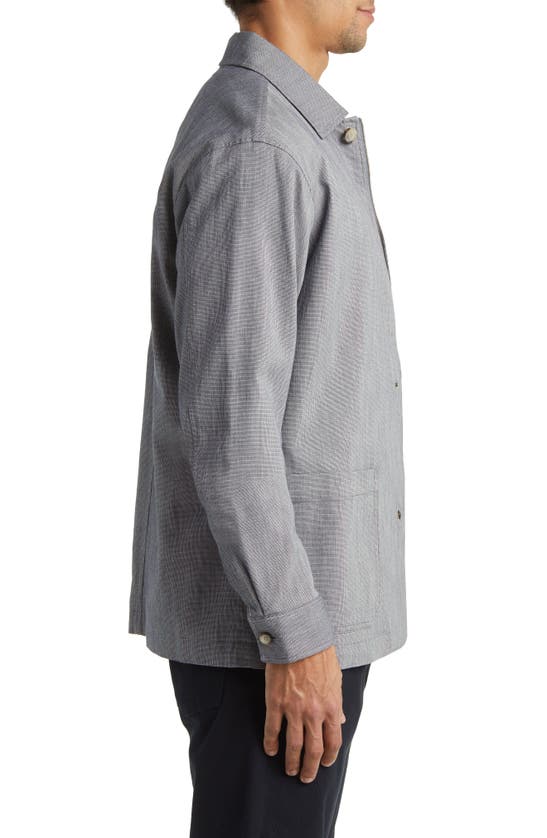 Shop Rodd & Gunn Claverly Cotton Blend Shirt Jacket In Indigo