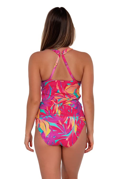 Shop Sunsets Elsie Tankini-40e/38f/36g In Oasis Sandbar Rib