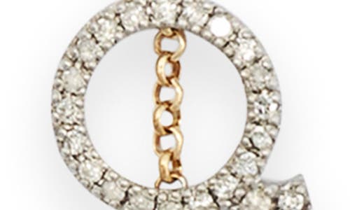 Meshmerise Diamond Initial Bezel Bracelet In Yellow-q