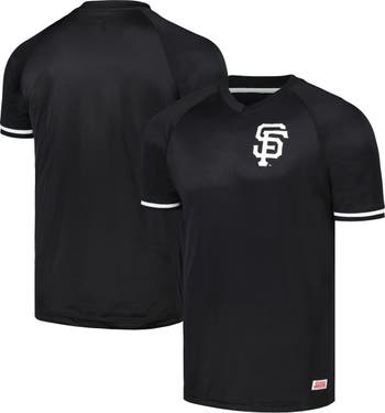 San Francisco Giants Stitches Cooperstown Collection V-Neck Team Color  Jersey - Orange/Black