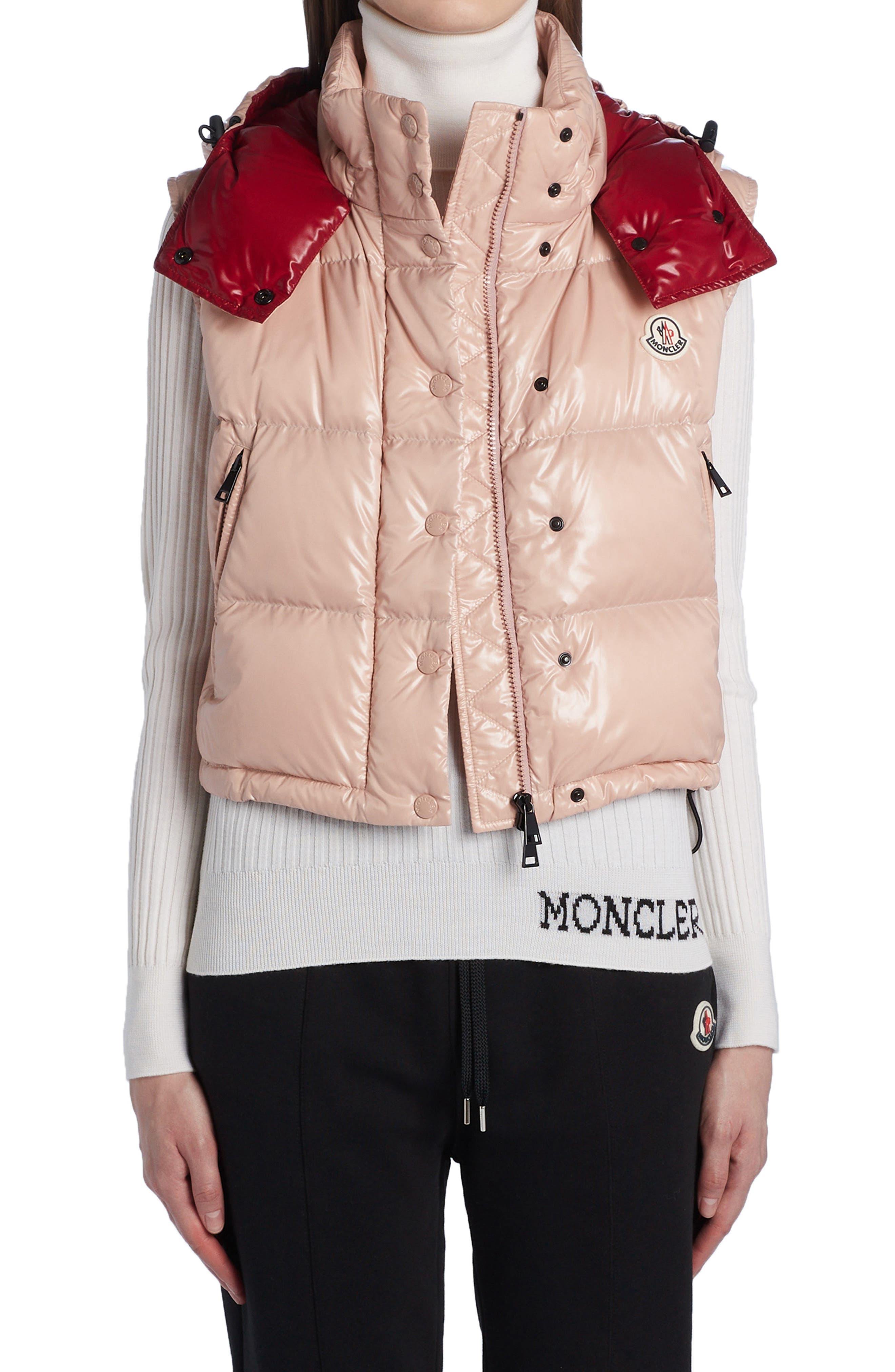 black moncler gilet womens