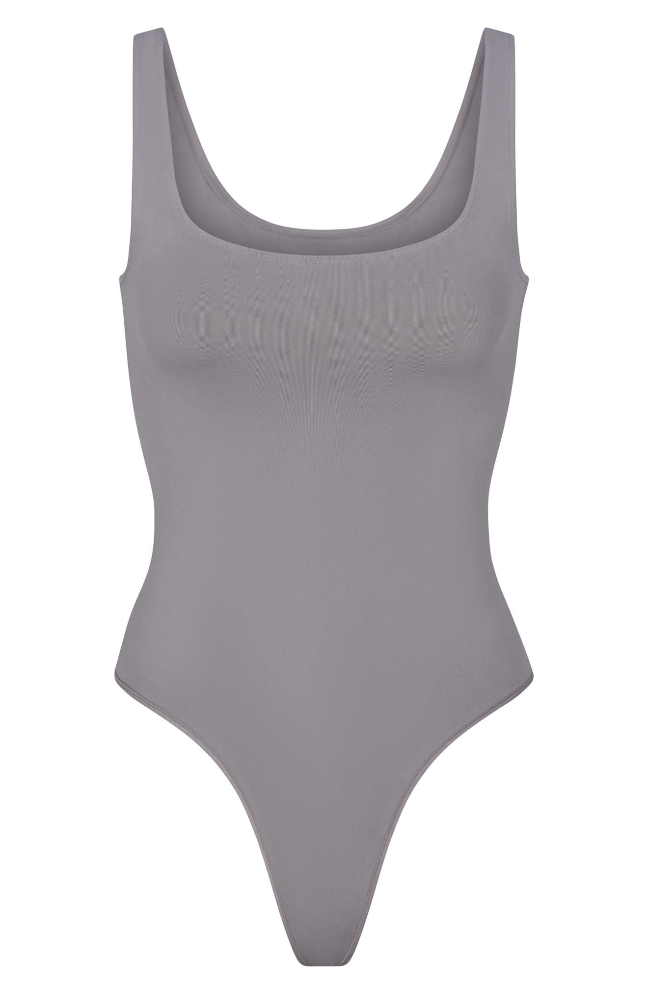 SKIMS Soft Smoothing Thong Bodysuit in Pacific