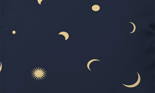 Deny Designs Celestial Moon & Stars Throw Pillow In Navy