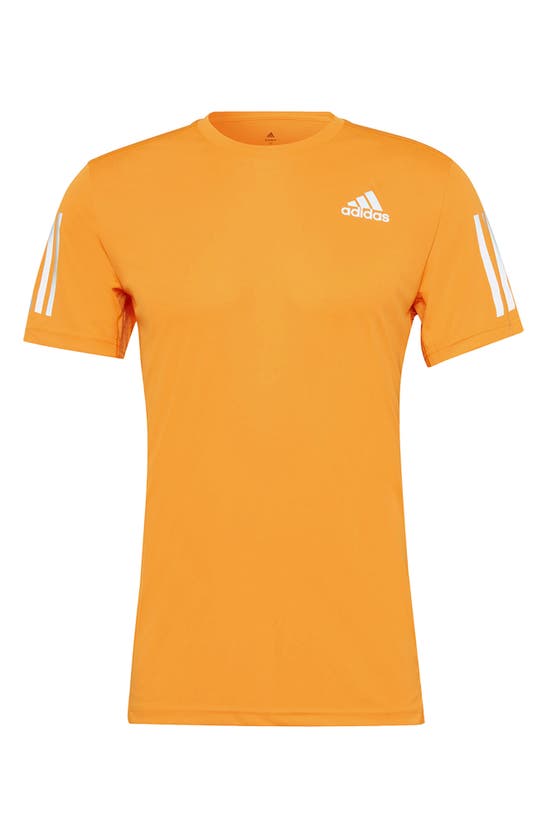 Adidas Originals Own The Run T-shirt In Orange Rush/reflective Silver