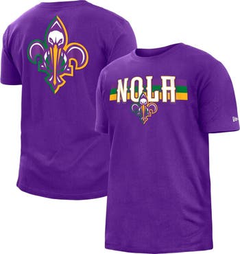 New Era Men's New Era Purple New Orleans Pelicans 2022/23 City Edition  Brushed Jersey T-Shirt