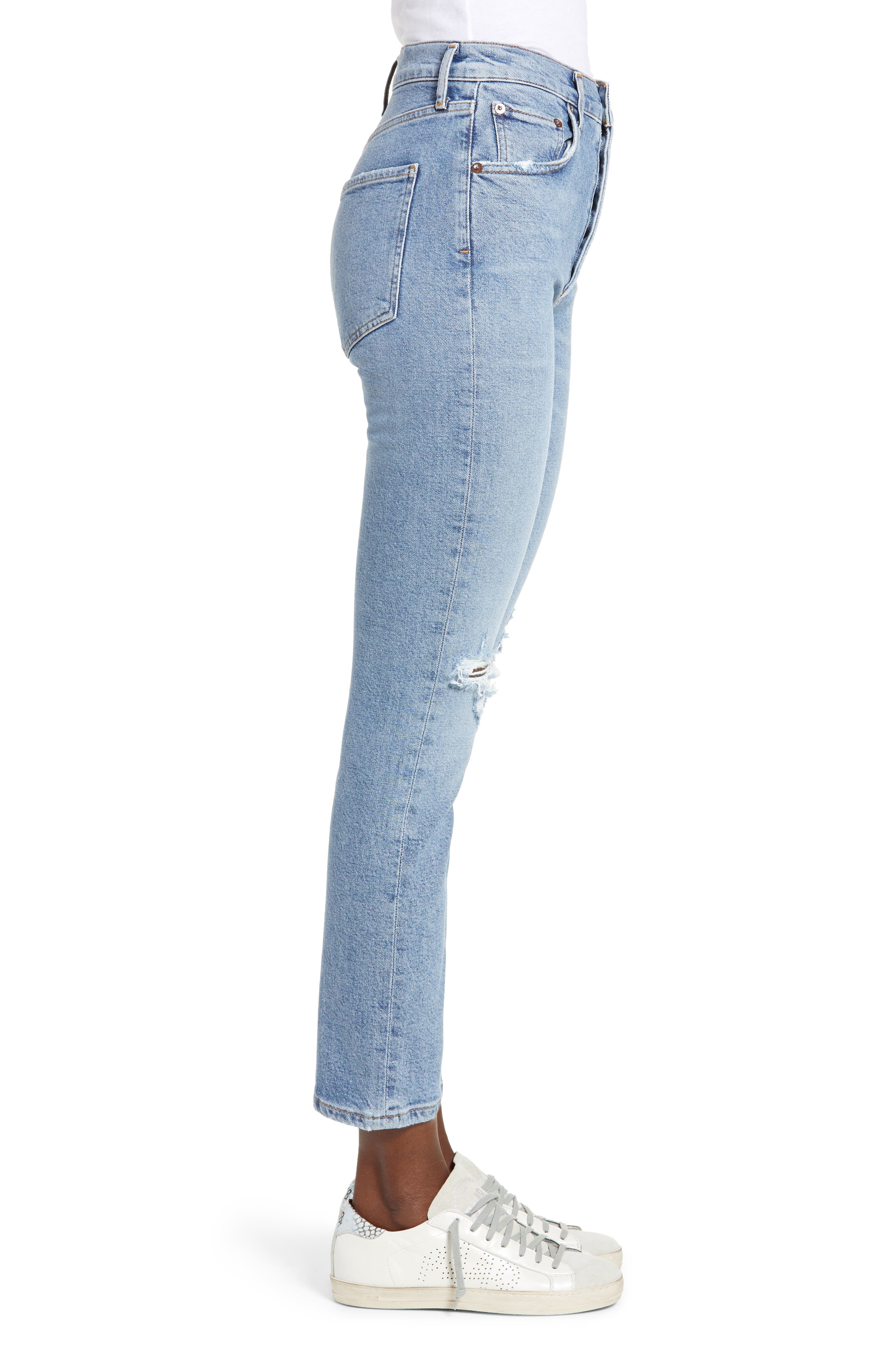 AGOLDE Riley Ripped Super High Waist 