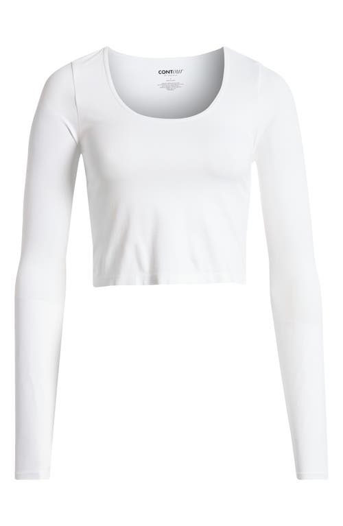 Shop Pacsun Seamless Long Sleeve Crop Top In White