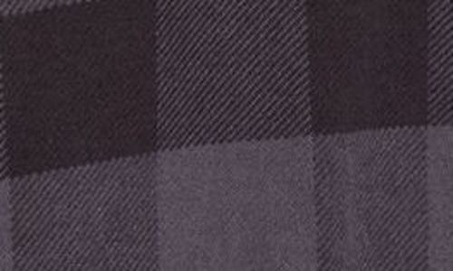 Shop Palm Angels Classic Logo Plaid Cotton Flannel Overshirt In Black White