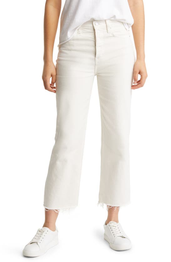 Frank & Eileen The Monaghan Mom Jeans In Cream Color Denim | ModeSens