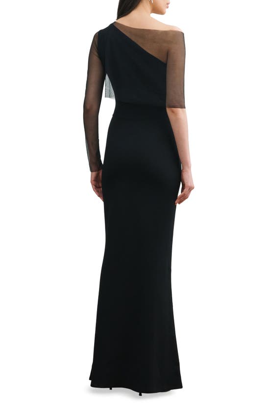 Shop Marcella Valeria Gown In Black