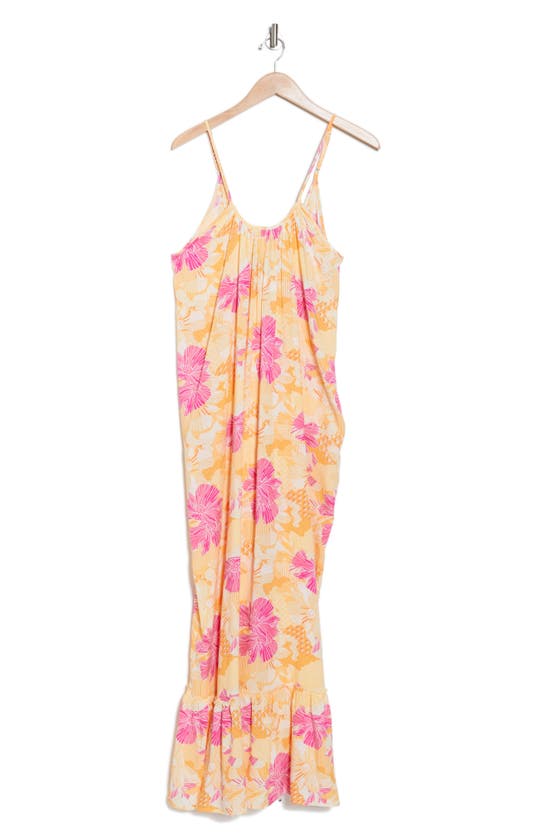 Boho Me Floral Paisley Cover-up Maxi Dress In Patch Mango