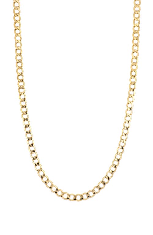 Bony Levy 14K Gold Flat Curved Chain Necklace in 14K Yellow Gold at Nordstrom, Size 22