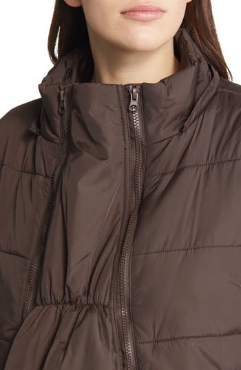 Modern Eternity Leia 3-in-1 Water Resistant Maternity/Nursing Puffer Jacket  with Removable Hood