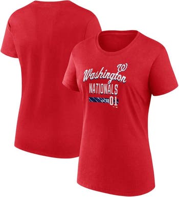 FANATICS Women's Fanatics Branded Red Washington Nationals Logo