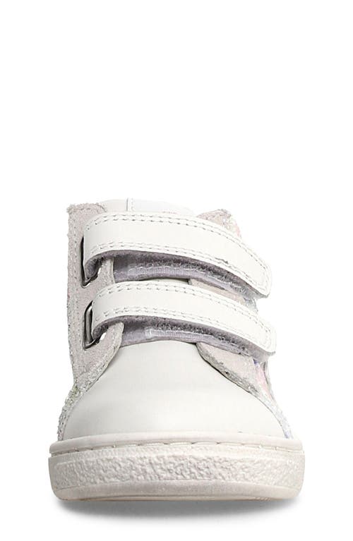 Shop Naturino Kids' Pinn Sneaker In White-multi