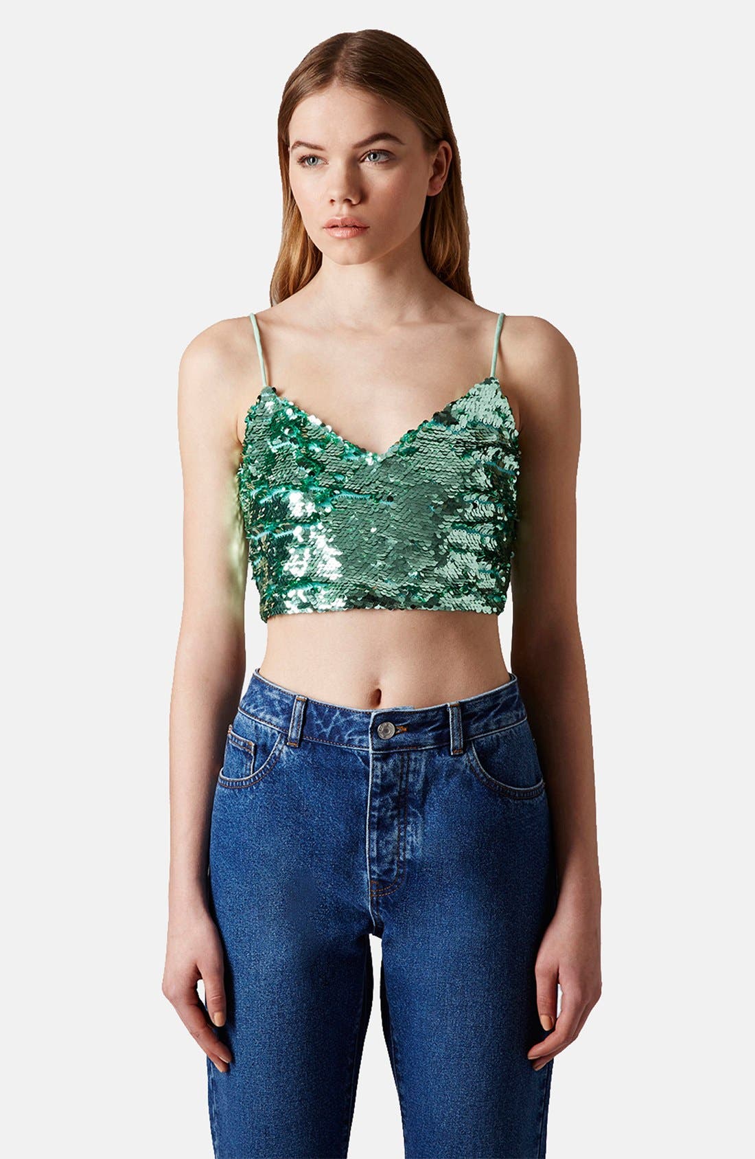 Topshop Sequin Bralette | Nordstrom