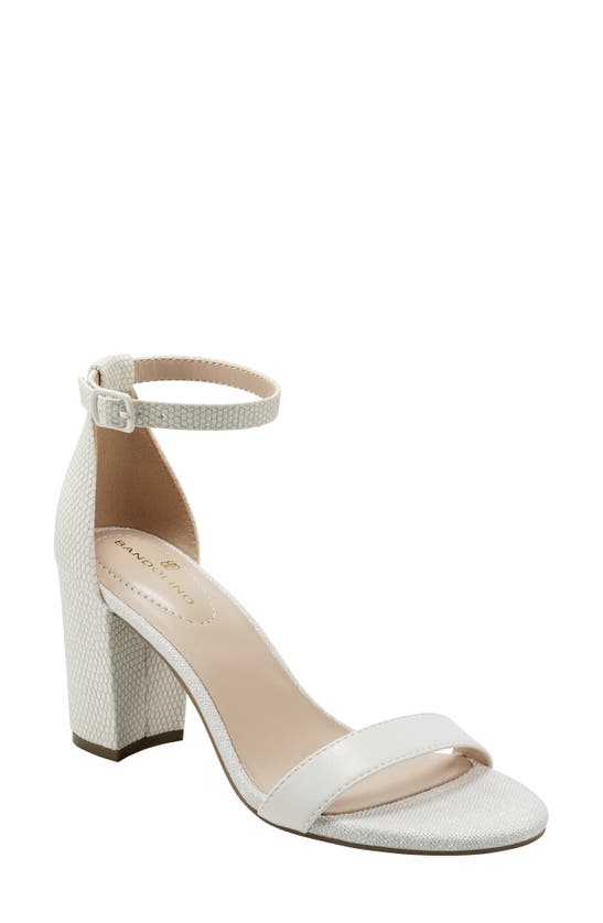 Bandolino Armory Ankle Strap Sandal In Ivory