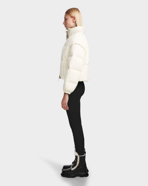 Shop Rudsak Convertible Down Puffer With Removable Sleeves In White