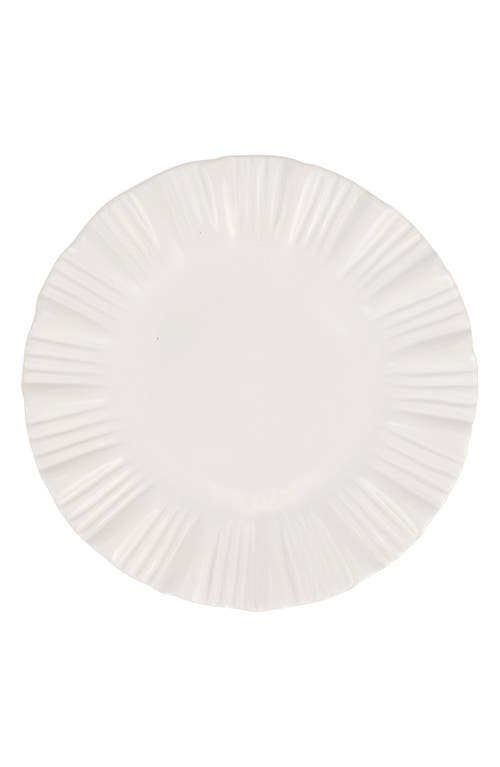 Shop Vietri Bari Small Round Platter In White