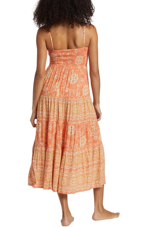Billabong Dream Space Dress In Sweet Papaya In Sweet Papaya