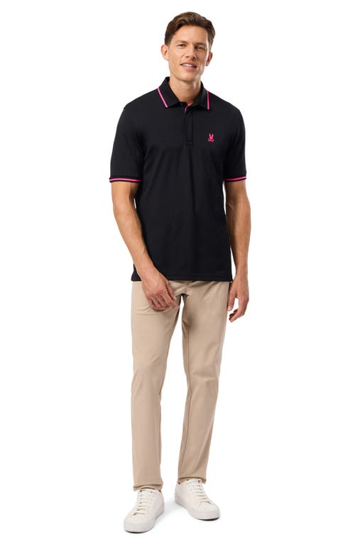 Shop Psycho Bunny Kenmore Sport Performance Polo In Black