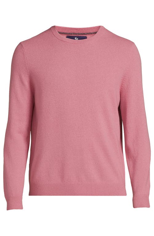 Shop Lands' End Fine Gauge Cashmere Sweater In Dark Shadow Pink