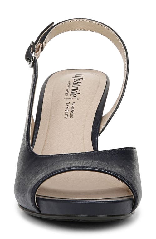 LIFESTRIDE LIFESTRIDE TELLER SLINGBACK PEEP TOE PUMP