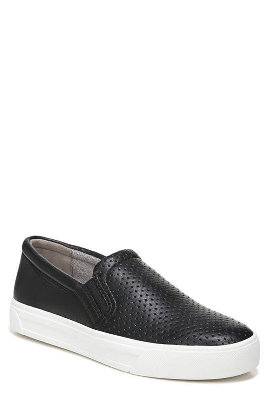 Naturalizer Marianne 3.0 Womens Leather Slip-on Casual And Fashion Sneakers In Black Perf