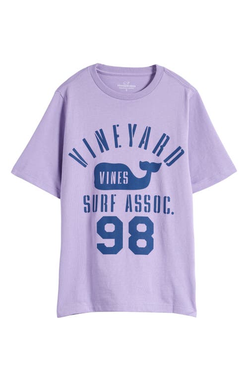 Vineyard Vines Kids' Surf Association Graphic T-shirt In Purple