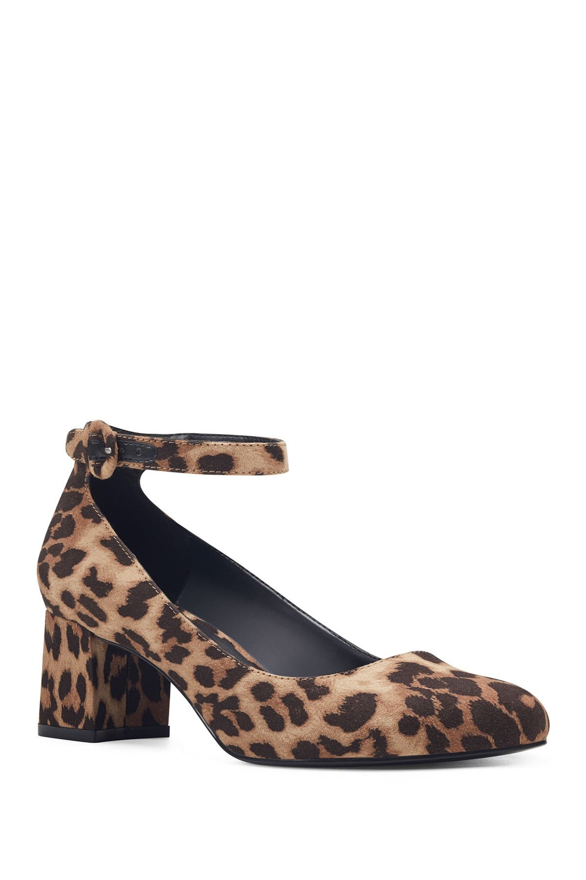 leopard print pumps with ankle strap