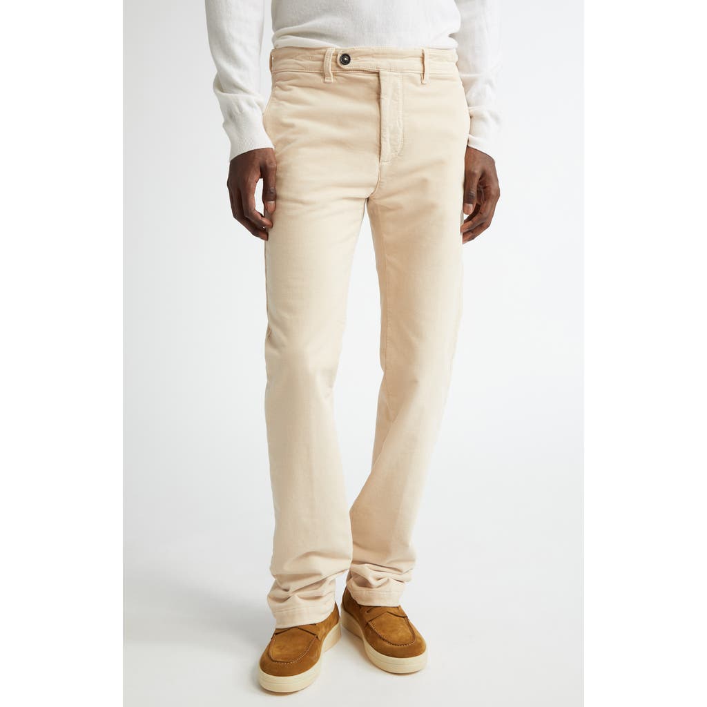 Massimo Alba Winch2 Stretch Cotton Velvet Trousers in U125 Soy