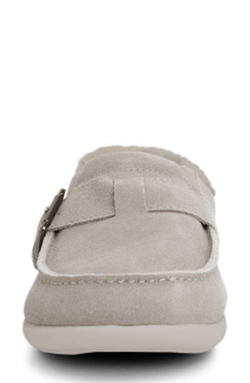 Revitalign Siesta Faux Fur Lined Clog In Ghost Grey