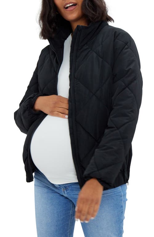 Ingrid & Isabel® Maternity Puffer Jacket in Black