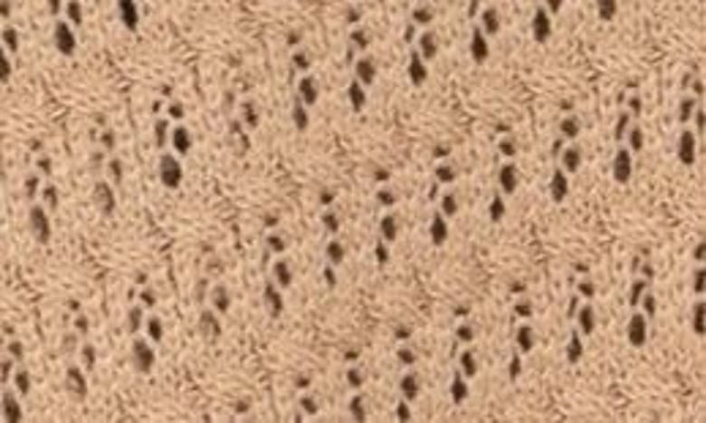 Design History Open Stitch V-neck Sweater In Fawn
