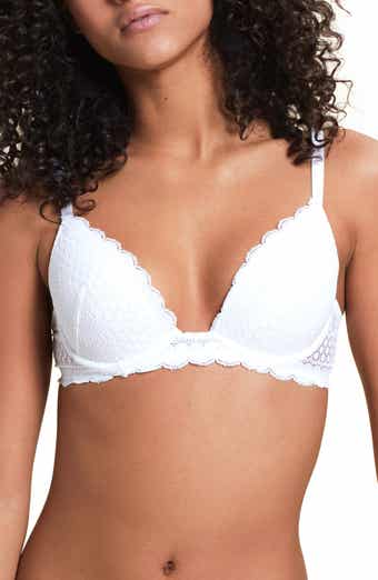 Dreamgirl White Sexy And Delicate Scalloped Lace Open Cup