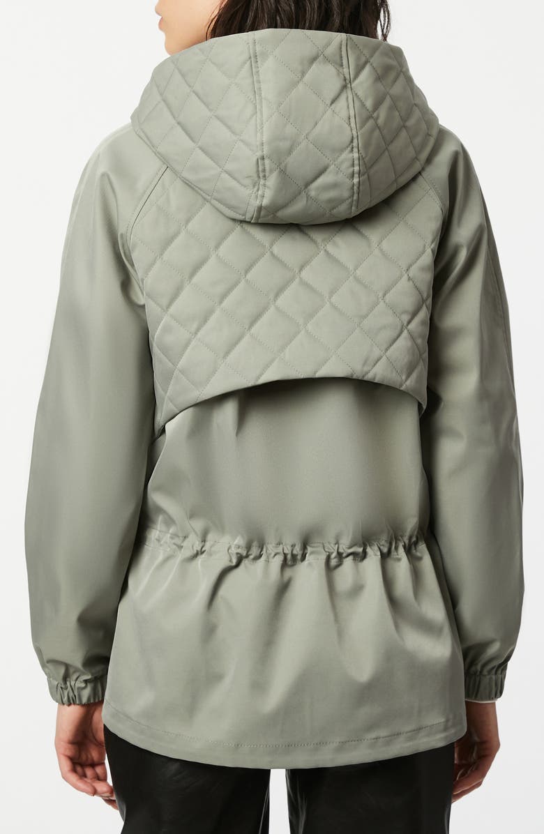 Bernardo Water Resistant Hooded Rain Jacket, Alternate, color, 