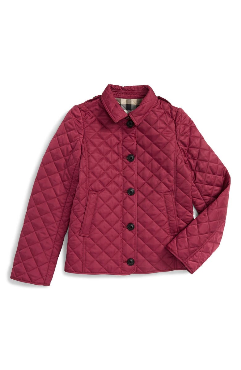 Burberry 'Mini Ashurst' Quilted Jacket Girl's Burberry 'Mini Ashurst' Quilted