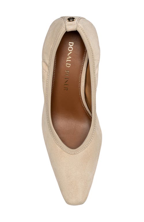 Shop Donald Pliner Square Toe Pump In Sand