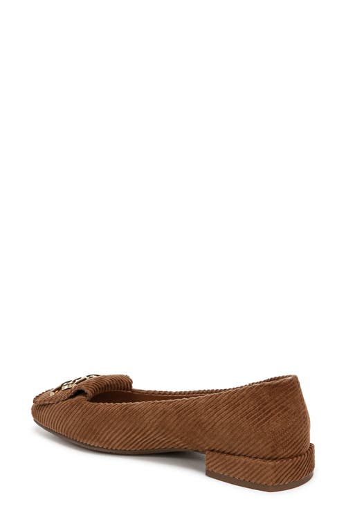 Sam Edelman Emina Square Toe Flat In Cognac