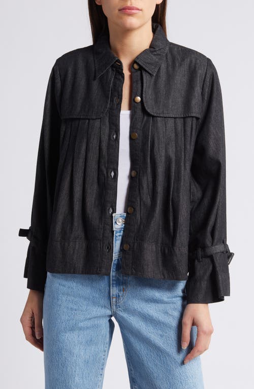 Shop Cleobella Larsen Denim Jacket In Black