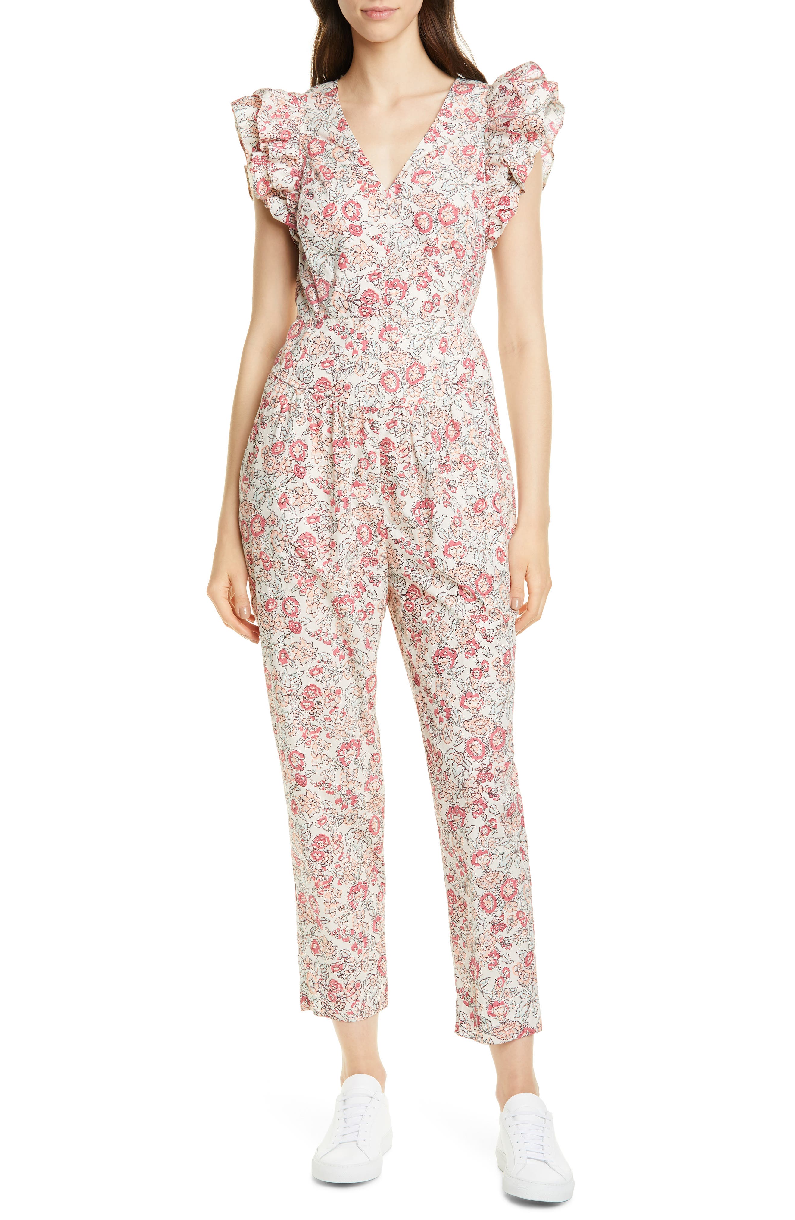 rebecca taylor floral jumpsuit