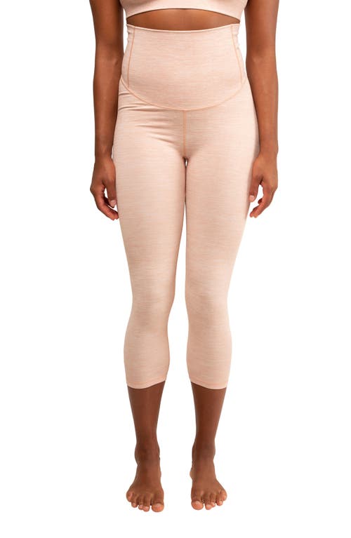 Modern Eternity Seamless Maternity Capri Leggings Melange at Nordstrom,