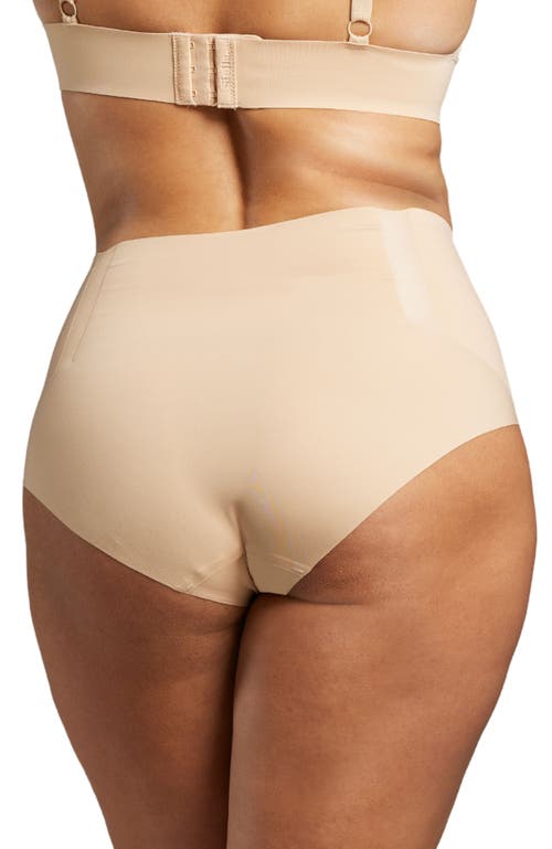 Siella No Show Shapewear Brief In Maple Sugar