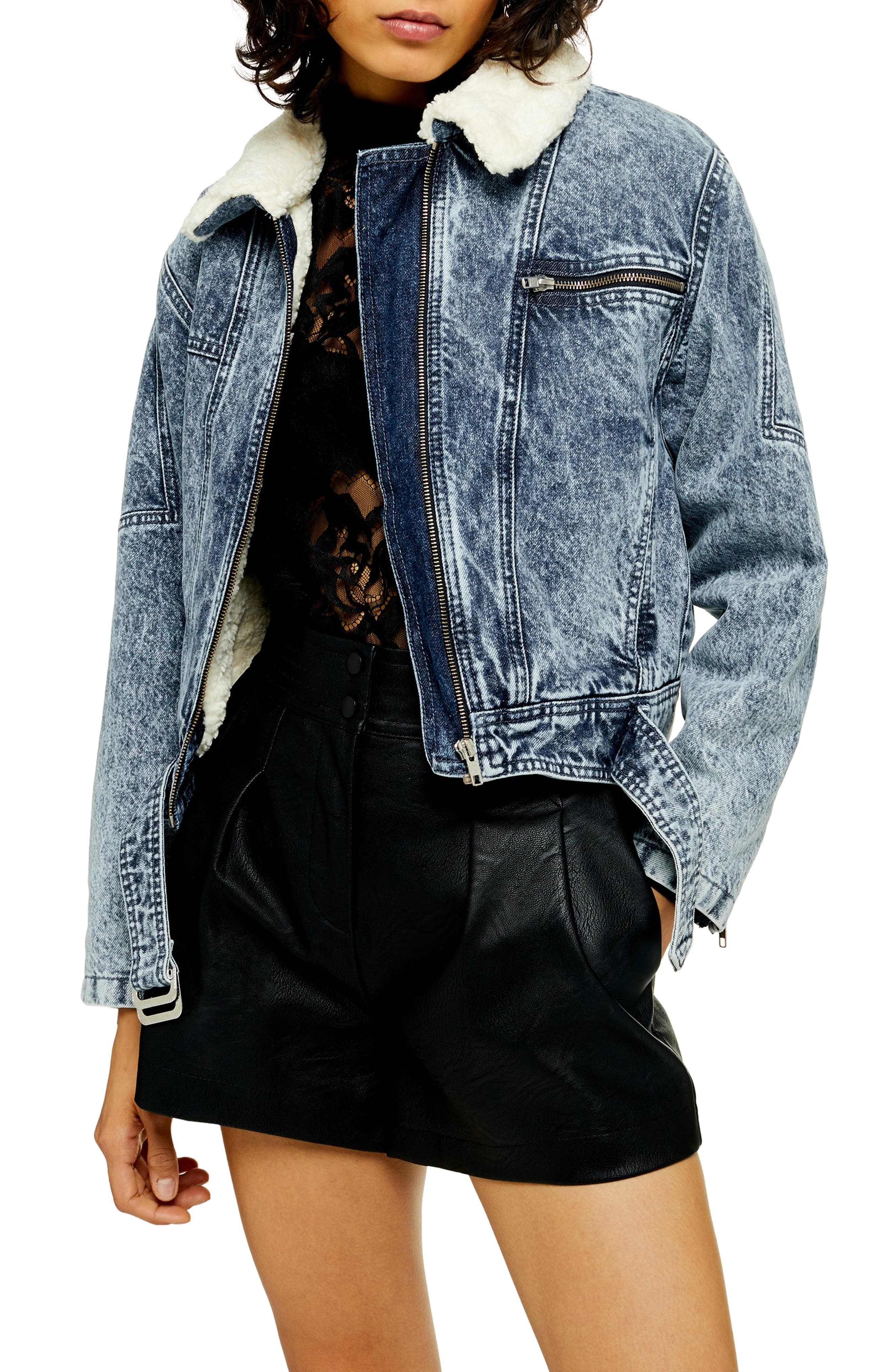 nordstrom topshop denim jacket