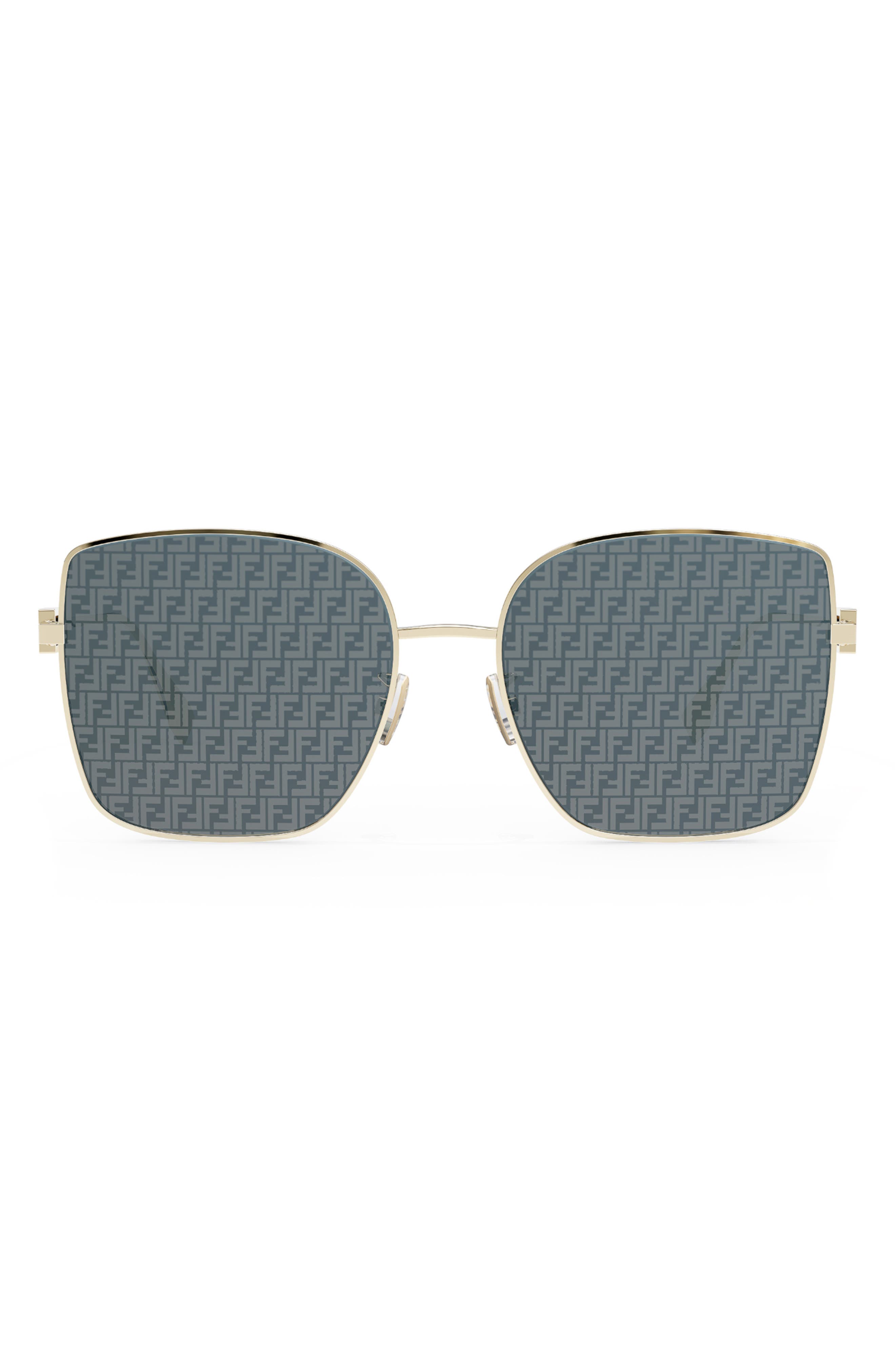 fendi 59mm square sunglasses