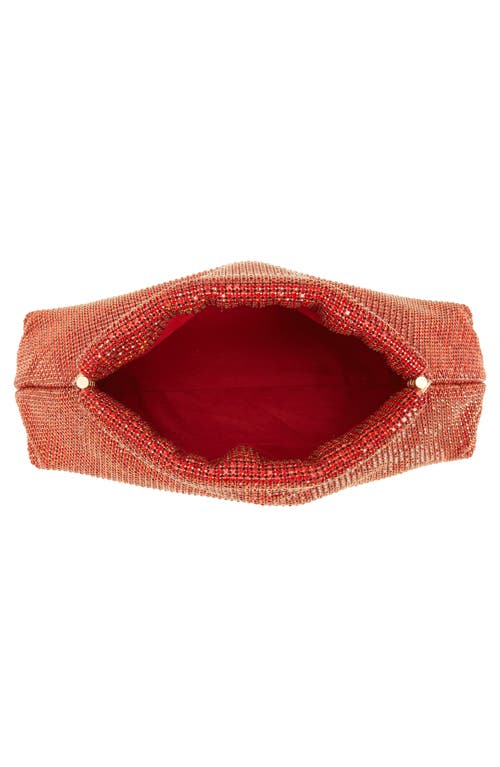 Cult Gaia Mini Lillia Clutch Bag In Garnet