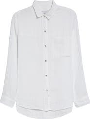 Rails Ellis Cotton Gauze Button-Up Shirt | Nordstrom