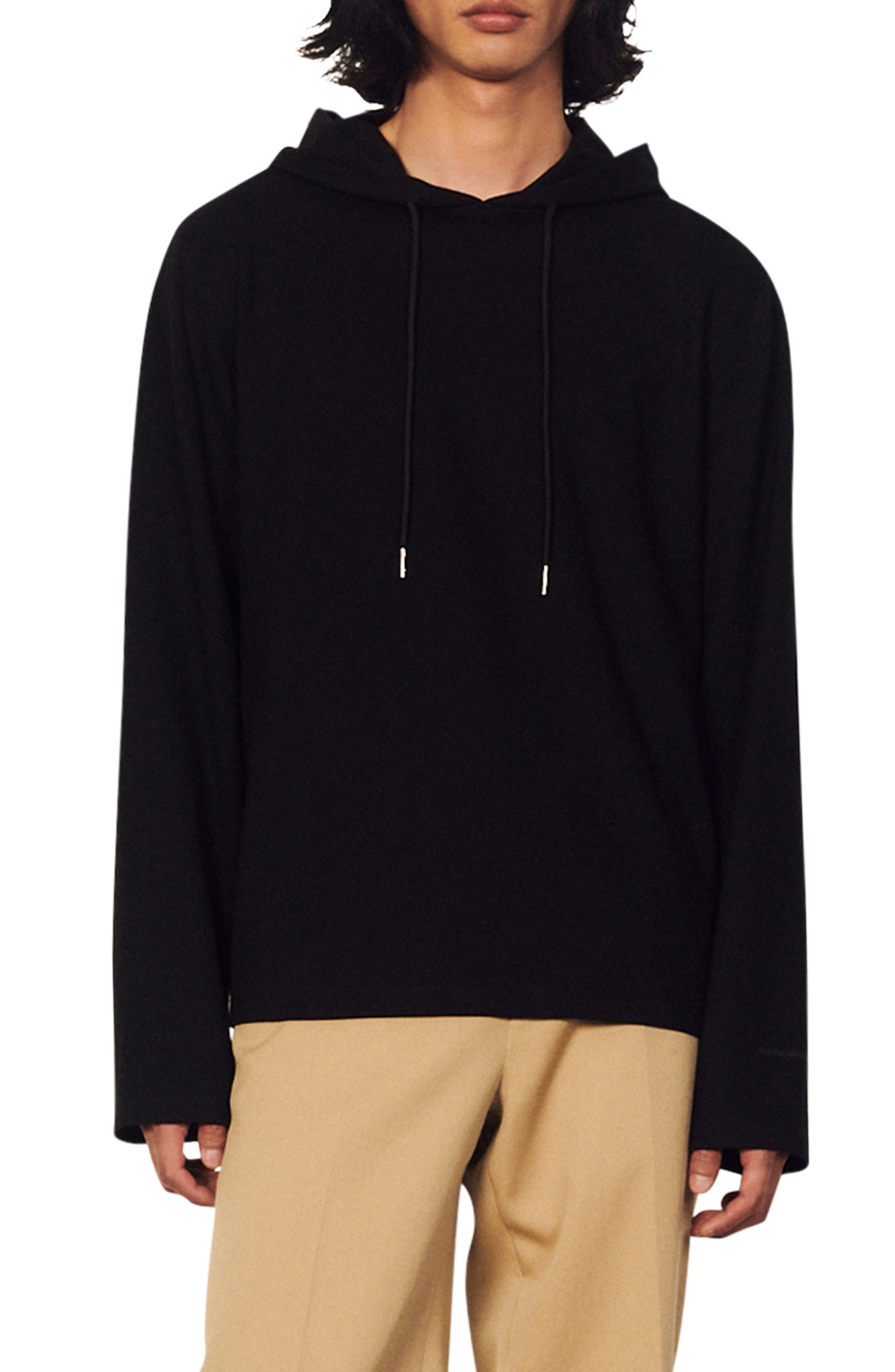 sandro black hoodie